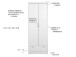 Mehrzweckschrank >Landsted< in Weiß - 80x200x39cm (BxHxT)
