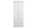 Mehrzweckschrank >Landsted< in Weiß - 80x200x39cm (BxHxT)