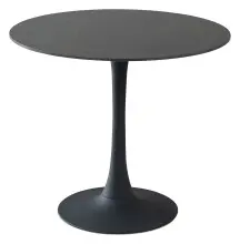 Esstisch >Josh< in schwarz, Keramik, Metall -...