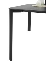Esstisch >Lenni< in schwarz, Keramik, Metall - 180x76x90cm (BxHxT)