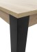 Kulissen-Esstisch >Lucas< ausziehbar, Artisan Eiche Dekor, schwarz - 140/210x76x90 (BxHxT)