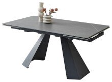 Kulissen-Esstisch >Mitch< ausziehbar, grau /...