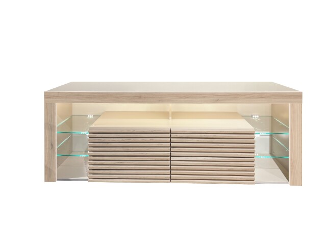 Lowboard >Goal 2.0< 4 Schübe, 6 Fächer, Riva Eiche Dekor, kaschmir - 179x67x44cm (BxHxT)