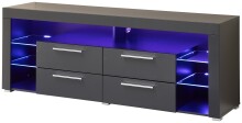 Lowboard >Goal Carbon< inkl. Beleuchtung, schwarz,...