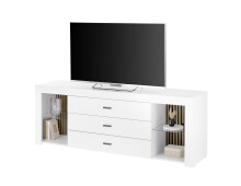 Lowboard >Rosalie< inkl. Beleuchtung, weiß, Evoke Eiche Dekor - 179x67x44cm (BxHxT)