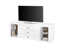 Lowboard >Rosalie< inkl. Beleuchtung, weiß, Evoke Eiche Dekor - 179x67x44cm (BxHxT)