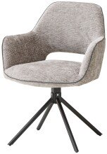 Armlehnstuhl >Adrina< (2er Set) Federkern, drehbar,...