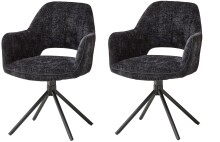 Armlehnstuhl >Adrina< (2er Set) Federkern, drehbar,...