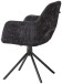Armlehnstuhl >Adrina< (2er Set) Federkern, drehbar, in schwarz - 62x89x62 (BxHxT)