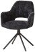 Armlehnstuhl >Adrina< (2er Set) Federkern, drehbar, in schwarz - 62x89x62 (BxHxT)