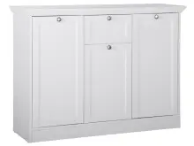 Sideboard >Landsted< in Weiß - 120x90x40cm...