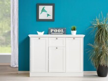 Sideboard >Landsted< in Weiß - 120x90x40cm (BxHxT)