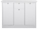 Sideboard >Landsted< in Weiß - 120x90x40cm (BxHxT)