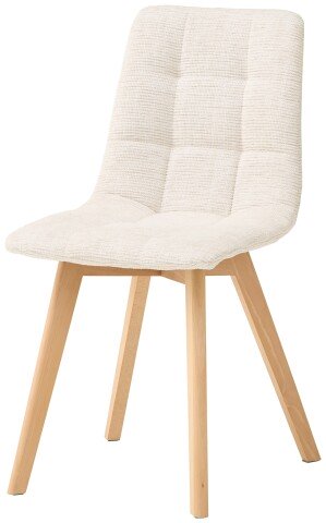 4-Fußstuhl >Belana< (2er Set) in beige, Buche - 55x89x46 (BxHxT)