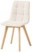 4-Fußstuhl >Belana< (2er Set) in beige, Buche - 55x89x46 (BxHxT)