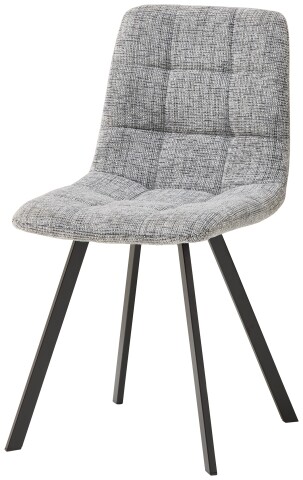 4-Fußstuhl >Bonny< (4er Set) in grau, schwarz - 55x89x46 (BxHxT)