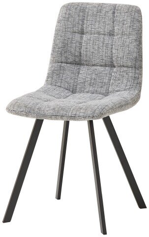 4-Fußstuhl >Bonny< (4er Set) in grau, schwarz - 55x89x46 (BxHxT)