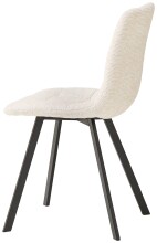 4-Fußstuhl >Bonny< (4er Set) in beige, schwarz - 55x89x46 (BxHxT)