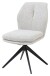 4-Fußstuhl >Enja< (2er Set) drehbar, beige, schwarz - 50x92x65 (BxHxT)