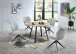 4-Fußstuhl >Enja< (2er Set) drehbar, beige, schwarz - 50x92x65 (BxHxT)