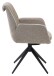 Armlehnstuhl >Enja< (2er Set) drehbar, taupe, schwarz - 64x92x65 (BxHxT)