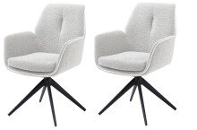 Armlehnstuhl >Enja< (2er Set) drehbar, beige,...