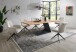 Armlehnstuhl >Enja< (2er Set) drehbar, beige, schwarz - 64x92x65 (BxHxT)