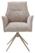 Armlehnstuhl >Kayla< (2er Set) drehbar, Bouclestoffbezug taupe, beige - 62x60x92 (BxHxT)