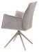 Armlehnstuhl >Kayla< (2er Set) drehbar, Bouclestoffbezug taupe, beige - 62x60x92 (BxHxT)