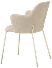 4-Fußstuhl >Lissi< (2er Set) Armlehnen, beige, creme - 60x84x55 (BxHxT)