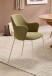4-Fußstuhl >Lissi< (2er Set) Armlehnen, grün, creme - 60x84x55 (BxHxT)