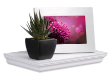 Wandboard >Landsted< in Weiß - 80x3,8x19,5cm (BxHxT)