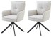 Armlehnstuhl >Sofia young< (2er Set) Federkern, drehbar, beige, schwarz - 61x93,5x67 (BxHxT)