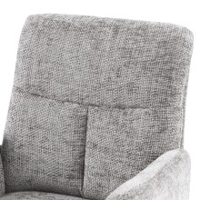 Armlehnstuhl >Sofia Premium< (2er Set) Federkern, drehbar, grau, Edelstahl - 61x93,5x67 (BxHxT)