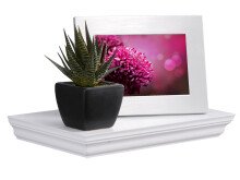 Wandboard >Landsted< in Weiß - 30x3,8x19,5cm (BxHxT)