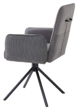 Armlehnstuhl >Solea< (2er Set) drehbar, grau,...