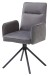 Armlehnstuhl >Solea< (2er Set) drehbar, grau, schwarz - 53x92x59 (BxHxT)