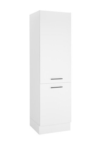 Kühlumbauschrank >Tirol< sofclose, L/R montierbar, Weiß matt - 60x212x57cm (BxHxT)