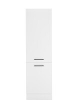 Kühlumbauschrank >Tirol< sofclose, L/R montierbar, Weiß matt - 60x212x57cm (BxHxT)