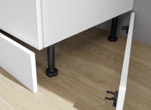 Kühlumbauschrank >Tirol< sofclose, L/R montierbar, Weiß matt - 60x212x57cm (BxHxT)