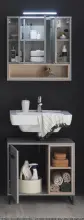Badezimmer-Set >Tunis< (2-tlg. ) in Grau matt /...