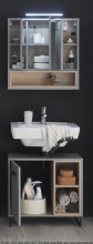 Badezimmer-Set >Tunis< (2-tlg. ) in Grau matt /...