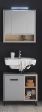 Badezimmer-Set >Tunis< (2-tlg. ) in Grau matt /...