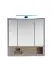 Badezimmer-Set >Tunis< (3-tlg. ) in Grau matt / Abs. Sonoma Eiche Dekor
