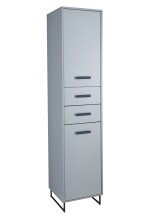 Badezimmer-Set >Tunis< (3-tlg. ) in Grau matt / Abs. Sonoma Eiche Dekor