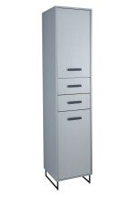 Badezimmer-Set >Tunis< (3-tlg. ) in Grau matt / Abs. Sonoma Eiche Dekor