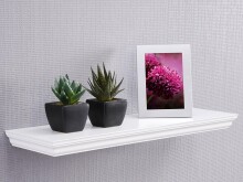 Wandboard >Landsted< in Weiß - 60x3,8x19,5cm...