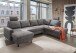 Wohnlandschaft >Pris< Schlaffunktion, Stauraum, dunkelgrau - 153x305x75x200 (LxBxHxT)
