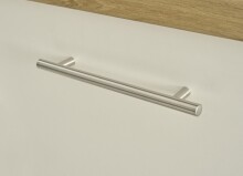 Küchenzeile >Capri< in Artisan Eiche Dekor / Weiß matt - 280x218x60cm (BxHxT)