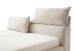 Stauraumbett >Malindi< Liegefläche 140x200 cm in Beige  - 156x120x233cm (BxHxT)